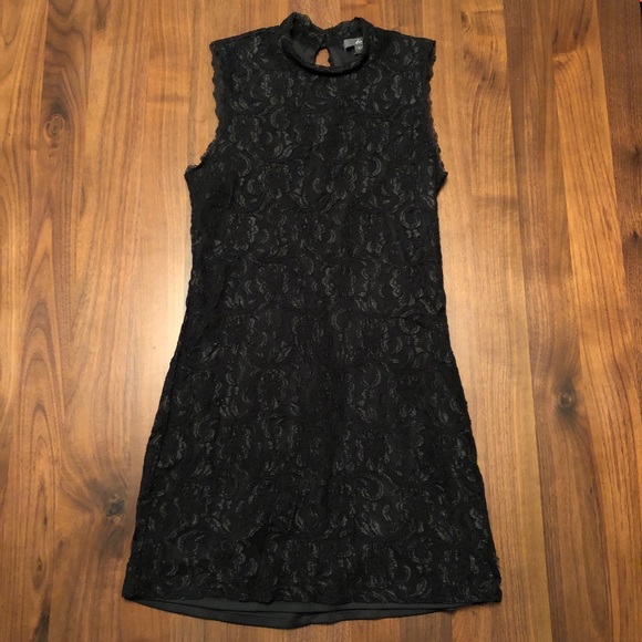 Vintage Dresses & Skirts - Mock neck mini dress